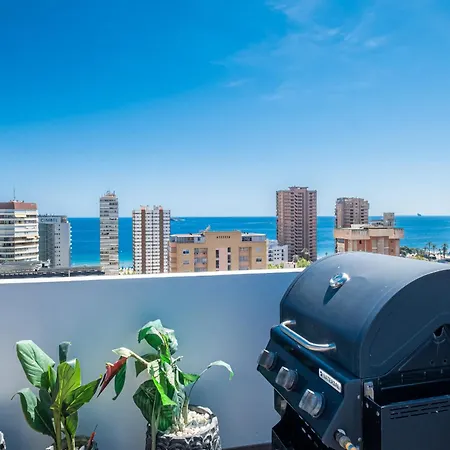 Penthouse Cervantes Sea View Levante Beach Benidorm Exterior photo