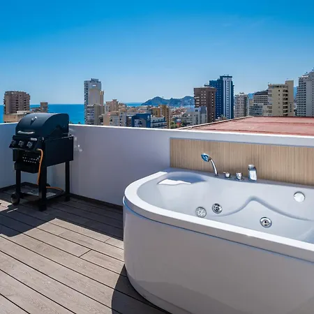 Penthouse Cervantes Sea View Levante Beach Benidorm Exterior photo